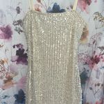 Sparkly Tight Dress Tan Photo 0