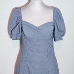 Charlotte Russe  Striped Blue Puff Sleeve Mini Dress NWT Size Small Photo 3