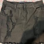 Wax Jean Los Angeles Black Mini Jean Skirt Photo 0