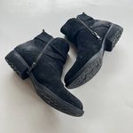 Born Chaval Flat‎ Casual Ankle BOOTS 865 Black Leather Womens Size 7M Buckle Photo 5