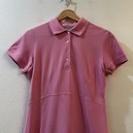 Stefanel Women's Pink Cap Sleeve Polo Mini Tennis Dress Size Large Photo 2