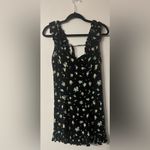 Free People Like A Lady Black Citrus Ruffle Mini Dress Size Medium Photo 3