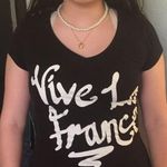 Cotton On vive la France v neck graphic top Photo 0