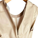 Modern Citizen Pilar Vegan Leather Tie-Front Midi Dress Photo 13