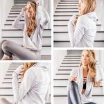 Zyia  Gray Yoga Wrap Pullover Open Cardigan Activewear Top ~ Women's Size MEDIUM Photo 1