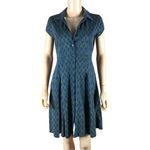 Eshakti diamond print cotton jersey shirtdress Size 4 Photo 1