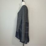 a’reve Wool Blend Gray Ruffle Lace Hemline Tunic Top Size M Photo 4