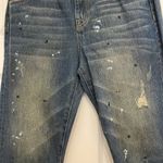 Wildfox Paint Splatter Distressed Baggy Crop Jeans in Da Vinci wash, NWT Photo 4
