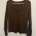 Old Navy Henley Long Sleeve Top Size XL Photo 0