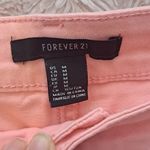 Forever 21 Peach Lace Trim Jean Shorts Size M Photo 1