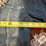 Vera Wang Princess  Pearl Collar Denim Jacket XS Frayed Trim Stretch Chic Feminin Photo 3