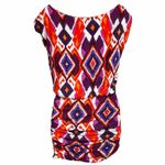 Bebe  colorful Aztec bodycon scoop neck pullover cap sleeve mini dress small Photo 1
