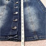 Hot Kiss Women’s Blue Denim Mini Skirt with Button Closure Photo 8
