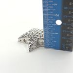 Silver Tone Pave Star Pendant Rhinestone Celestial Charm Y2K Photo 7