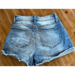SO  ~ Curvy Mom High Rise Jean Shorts Size 1/25W ~ Distressed Photo 2