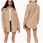 Wilfred Aritzia  Free 100% Organic Cotton The Ganna Shaket, tan , oversized S Photo 1
