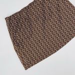 Hollister Silky Mini Floral Skirt Front Slit in Brown Size M Photo 6