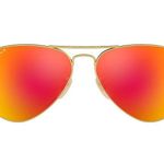 Ray-Ban Orange-red Flash Aviators Photo 0