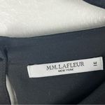 MM.LaFleur M.M. LAFLEUR Classic Black The Didion Crepe Short Sleeves Top, Size Medium Photo 2