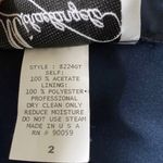 Michaelangelo  navy blue satin A line skirt size 2 Photo 4