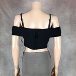 B Darlin B.DARLIN Black Off The Shoulder Crop Top NEW Size 11/12 Photo 6