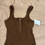 Casei Brown Sleeveless Zip Photo 2