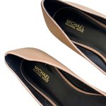 Michael Kors EUC Leather Colorblock Logo Embossed Flats Photo 2
