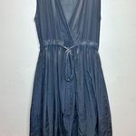 CP Shades Women's Size S Blue Julia Midi Dress Sleeveless Plunge Neck EUC Photo 1