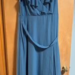 Birdy Grey  Teal Ruffle Maxi Dress Photo 0