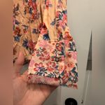 Free People  Womens Top Coral Hold On To Me Floral Button Shirt  Size S Photo 6
