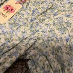 Entro Intro Cream & Light Blue Floral Dress Photo 2