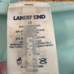 Lands' End  size 12Blue Floral & Gingham tankini/shorts swimsuit set‎ Photo 4