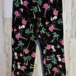 secret treasures Women's  Large (14-14)  Black PJ Casual Pants Flamingo Print Photo 0