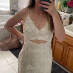 Walter Baker Walker Baker white sequin dress hoco dress Photo 3