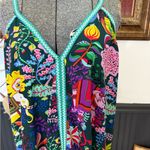 America & Beyond Majestic Nights Vibrant Multicolor Maxi Dress ~ Size Large 💛🍄 Black Photo 4