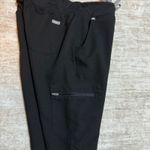 FIGS  Technical Collection Womens XS Black Cargo Nurse Scrubs Pants Utility Work Photo 6