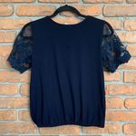 A'gaci Women's Embroidered Lace Sleeve Faux Wrap‎ V Photo 2