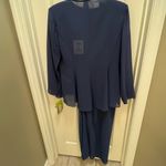 R & M Richards 2 piece jacket dress, maxi length. Color is Slate. Size 14. NWT Photo 4