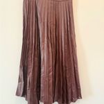 ZARA  Chocolate A-Line Pleated Skirt Photo 1