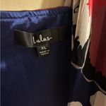 All About Love Royal Blue Floral Print Midi Dress Red Size XL Photo 3