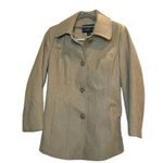 London Fog Women's Beige Wool Blend Peacoat Size M Mid-Length Winter Photo 1