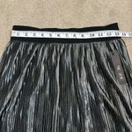 Nic+Zoe NWT Black Onyx Batiste Metallic Party Flirt Lined Skirt Women Small Photo 2