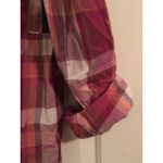 Faded Glory  Women's Pink White Long Sleeve Button Down Shirt Choose Your Size Photo 1