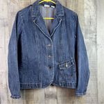 kim rogers Size Small Vintage Acid Washed Blue Denim Long Sleeve Jacket … Photo 0