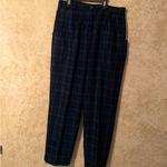 NWT VTG DEADSTOCK SAVANNAH Black Watch Plaid Wool Pleated Trousers 4 Photo 3