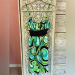 My Michelle  vintage early 2000’s dress vibrant colors swirling pattern Y2K SM Photo 4