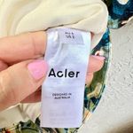 Acler Lovell puff sleeve floral belted mini dress blue yellow size 2 Photo 13