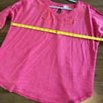 Free People Intimately Eyelet Embroidered Pink Long Sleeve Top Bobo Open Back Photo 7