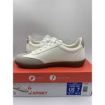 New J Sport Cecily Women’s Sneaker Suede White/Grey Low Top Shoes Size 7 US White Photo 8