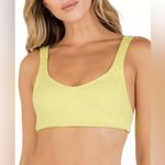 Hurley NWT  Max Crochet Tie-Back Bralette Bikini Top In Yellow Photo 0